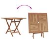 vidaXL 5 Piece Garden Dining Set Solid Teak Wood