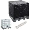 vidaXL IBC Container Cover | Black | Polyethylene | 116 x 100 x 120 cm