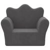 vidaXL Kids' Sofa Anthracite Soft Plush