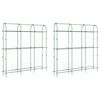 vidaXL Garden Trellises for Climbing Plants 2 pcs U-Shape Steel