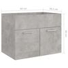 vidaXL 2 Piece Bathroom Furniture Set Concrete Grey Engineered Wood