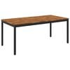 vidaXL Garden Dinner Table NAARDEN Natural and Black