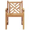 vidaXL Chair 2 pcs Brown 60 x 58 x 90 cm Solid Teak Wood