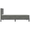vidaXL Bed Frame with Mattress Dark Grey 90 x 190 cm Velvet