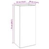vidaXL Planter 32x29x75 cm Corten Steel