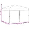 vidaXL Folding Party Tent with Sidewalls Taupe 3x3 m