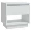vidaXL Bedside Cabinet White 45x34x44 cm Engineered Wood