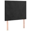 vidaXL Headboard Black 80x5x118/128 cm Velvet
