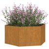 vidaXL Planter Rusty 90x90x45 cm Corten Steel