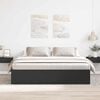 vidaXL Bed Frame without Mattress Black 180x200 cm Super King Super King Size
