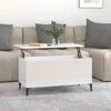 vidaXL Coffee Table High Gloss White 90x44.5x45 cm Engineered Wood