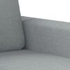 vidaXL 2 Piece Sofa Set with Cushions Light Grey Fabric