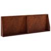 vidaXL Retaining Wall 2 pcs 60 x 12 x 40 cm Weathering Steel Rusty
