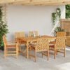 vidaXL Dining Chair 6 pcs Natural 62.5 x 59 x 89 cm Solid Acacia Wood