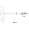 Ground Drill with Handle 80 mm with Extension Tube 5 m Steel