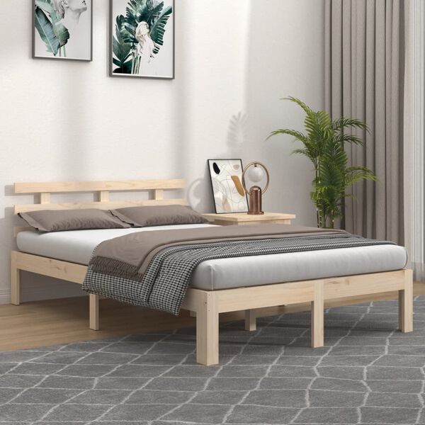 vidaXL Bed Frame without Mattress 135x190cm Double