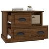 vidaXL Bedside Cabinet Brown Oak 60x39x45 cm