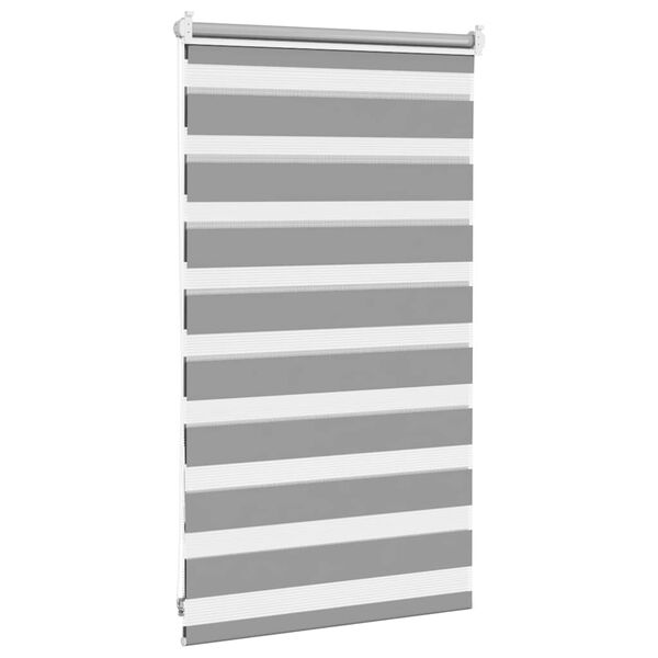 vidaXL Zebra blind 50.9x100 cm Fabric Width 46.7 cm grey