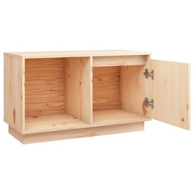 vidaXL TV Cabinet 74x35x44 cm Solid Wood Pine