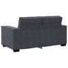 vidaXL 2 Piece Sofa Set with Cushions Dark Grey Velvet