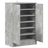 vidaXL Shoe Cabinet Concrete Grey 60x35x92 cm Engineered Wood