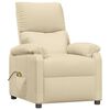 vidaXL Massage Chair Cream Fabric
