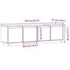 vidaXL TV Cabinet 156x37x45 cm Solid Wood Pine