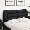 vidaXL Headboard Cushion "Hvar" Black 137 cm Double Faux Leather