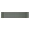 vidaXL Garden Raised Bed Galvanised Steel 322x100x68 cm Grey