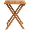 vidaXL Folding Garden Table Natural 60 x 60 x 72 cm Solid acacia wood