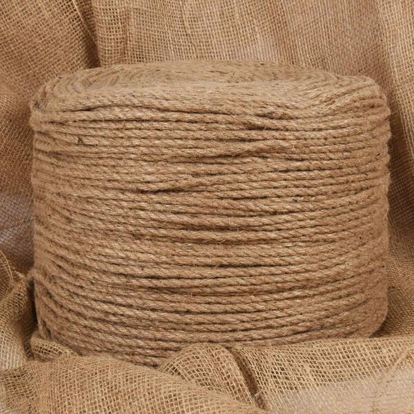 vidaXL Jute Rope 50 m Long 8 mm Thick