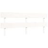 vidaXL Bed Frame without Mattress White Super King Size Solid Wood Pine