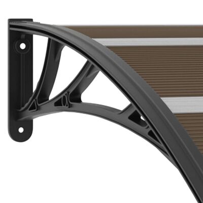 vidaXL Door Canopy Black 150x100 cm PC