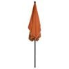 vidaXL Garden Parasol with Pole 210x140 cm Terracotta