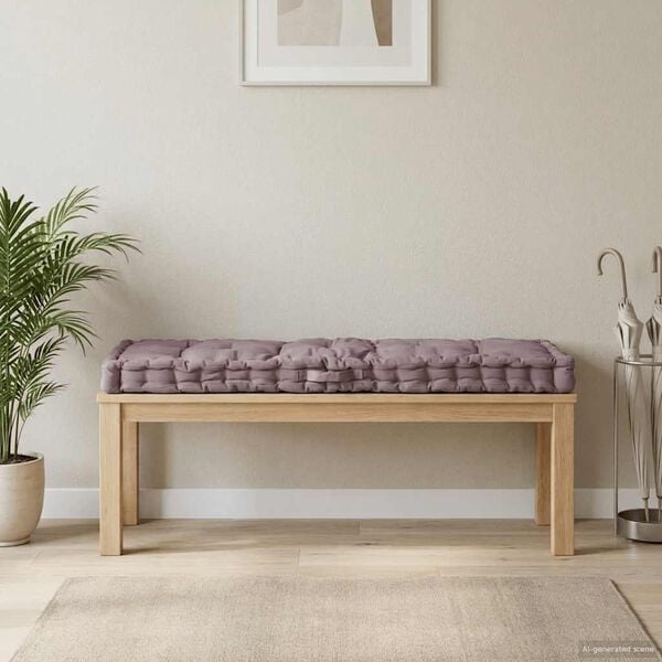 vidaXL Pallet Floor Cushion Cotton 120x40x7 cm Taupe