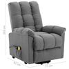 vidaXL Stand up Massage Chair Light Grey Fabric