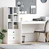 vidaXL Desk with Drawer 2 pcs White