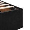 vidaXL Ottoman Bed with Mattress Black Double Velvet