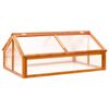 vidaXL Greenhouse Brown 114x80x50 cm Firwood
