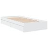 vidaXL Bed Frame with Drawers without Mattress White 90x190 cm Single