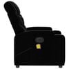 vidaXL Electric Massage Recliner Chair Black Fabric
