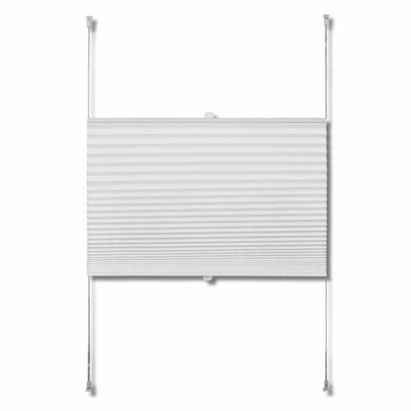 Plisse Blind 40x150cm White Pleated Blind