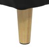 vidaXL Button Stool with Cushion Black 60 x 60 x 45 cm Velvet