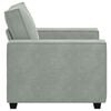 vidaXL Sofa Chair Light Grey 60 cm Velvet