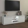 vidaXL TV Cabinet with LED Lights White 120x30x36 cm