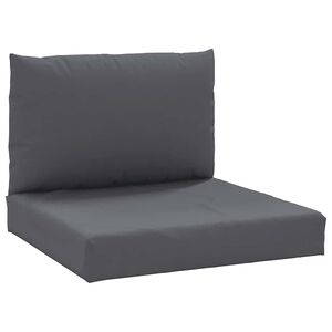 vidaXL Pallet Cushions 2 pcs Anthracite Oxford Fabric