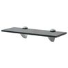 vidaXL Floating Shelves 2 pcs Glass 30x10 cm 8 mm