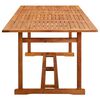 vidaXL Garden Dining Table 220x90x75 cm Solid Acacia Wood