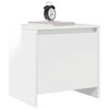 vidaXL Bedside Cabinets 2 pcs High Gloss White 45x34x44.5 cm Engineered Wood