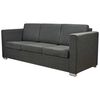 vidaXL 3-Seater Sofa Fabric Dark Grey